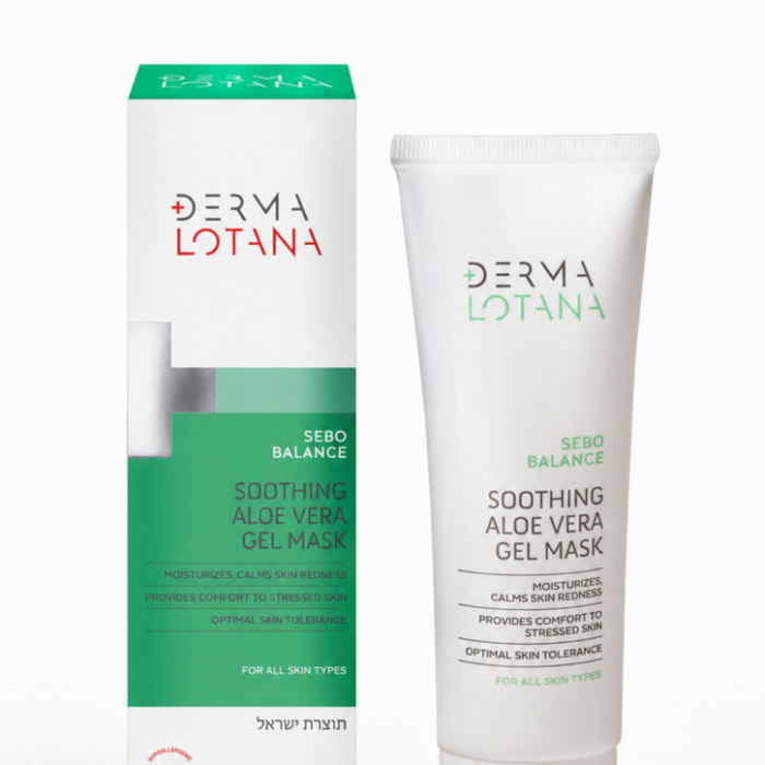 DERMA LOTANA SEBO BALANCE raminanti alavijų gelio kaukė 125 ml
