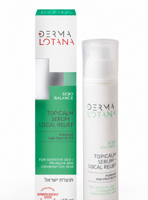 DERMA LOTANA SEBO BALANCE „TopiCalm“ serumas – vietinis palengvinimas 50 ml