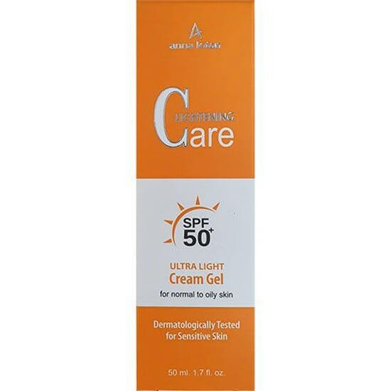 Anna Lotan Lightening Care Ultra Light kreminis gelis SPF50+ 50 ml