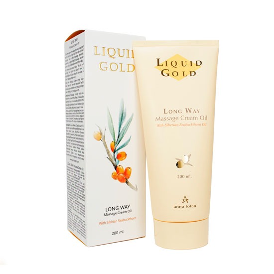 Anna Lotan Liquid Gold Auksinis masažinis kreminis aliejus 200ml